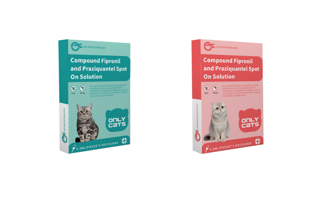 Compound Fipronil and Praziquantel Spot On Solution